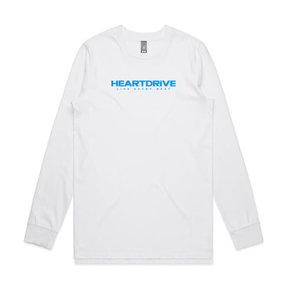 Origin Series LSTEE / WHT w CYAN Print