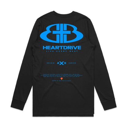 Origin Series LSTEE / BLK w CYAN Print