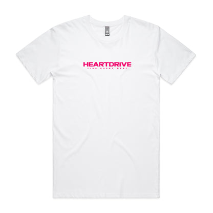 Origin Series TEE / WHT w MAGENTA Print