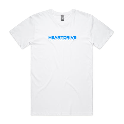 Origin Series TEE / WHT w CYAN Print
