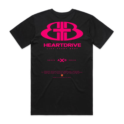 Origin Series TEE / BLK w MAGENTA Print
